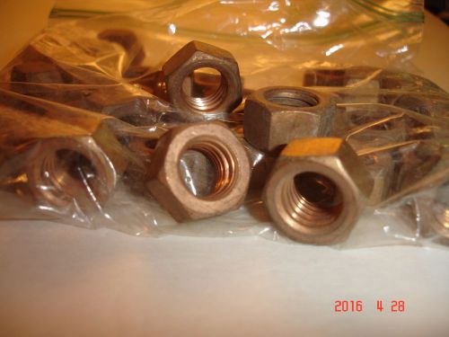 1/2-13 Hex Nut Finished Silicon Bronze 10 Pcs.