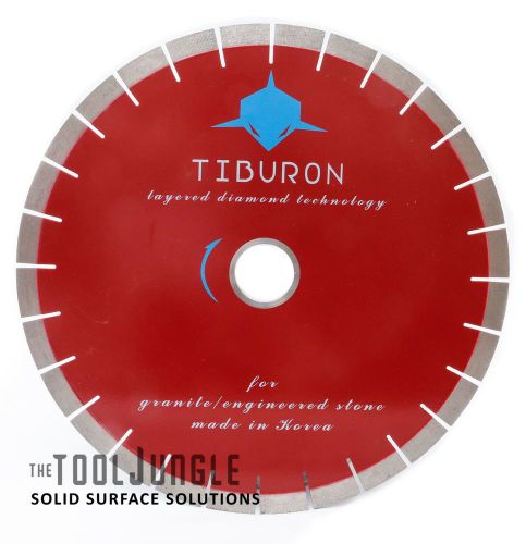 16 Inch Tiburon RED Silent Core Bridge Saw Diamond Blade For Granite Stone 20mm