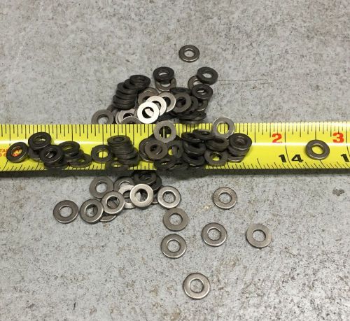 #8 flat washers, 3/8&#034; od, grade 2 titanium (pack of 50) for sale