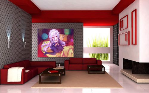 No Game No Life Shiro,Wall Art,HD,Banner,Anime,Canvas Print,Decal