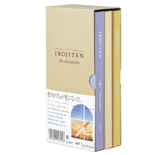 Tombow Irojiten Dictionary Color Pencil vol.3, 30 Color, Fluorescence/VPale/Dull
