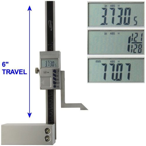 iGaging Digital Electronic Height Gauge with Magnetic Base 6 Inch