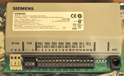 Siemens APOGEE Terminal Equipment Controller 550-068 New In Box