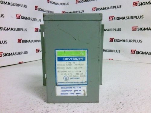 General signal transformer hs19a250 .250kva,120/240 prime, 1ph, enclosure vtl-10 for sale