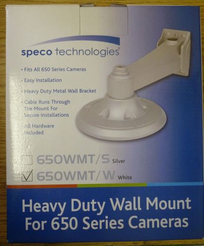 SPECO 650WMT /W Heavy Duty Wall Mount for 650 Series Cameras NEW