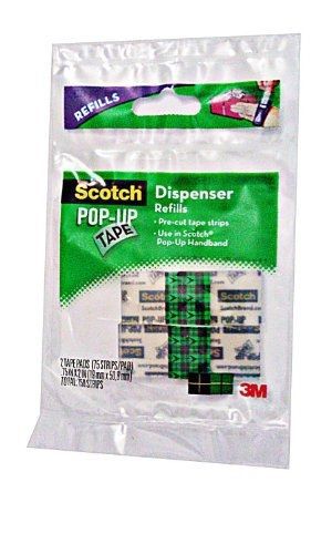 Scotch Pop up Tape Dispenser Refills- 2 Tape Pads