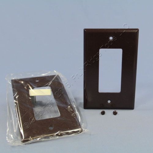 2 eagle brown 1g decorator mid-size wallplate gfci rocker switch covers 2051b for sale