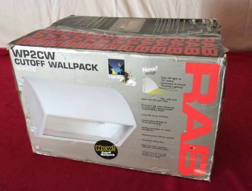 Outdoor Wallpack light RAB 150W HPS White Cutoff Wall Pack Exterior Lighting