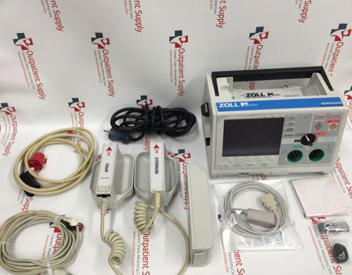 ZOLL M Series Biphasic: 3 Lead ECG SpO2 Analyze Pacing AED Paddles MFC Therapy