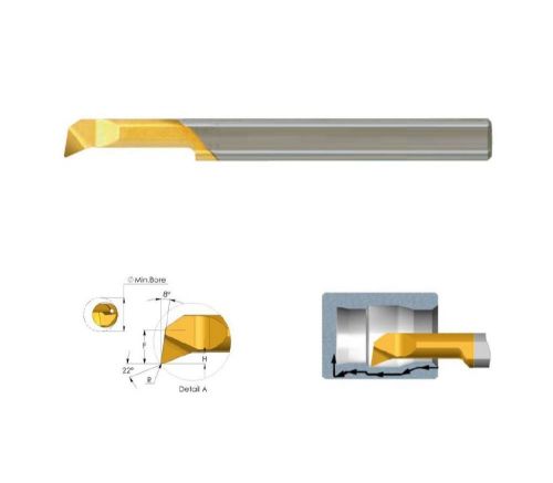 Carmex MPR Solid Carbide Profiling Boring Bar with Coolant (PICCO) Tiny Tools