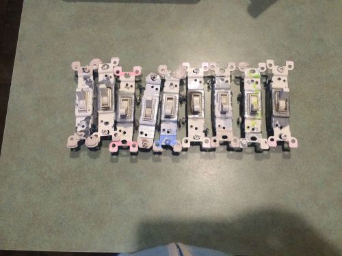 LOT of 9 USED 1-way switches