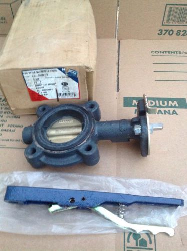 Nibco Butterfly Valve - Ductile Iron, Lug Type, 200 PSI, LD-2000-3 - 2 1/2&#034; MFG8