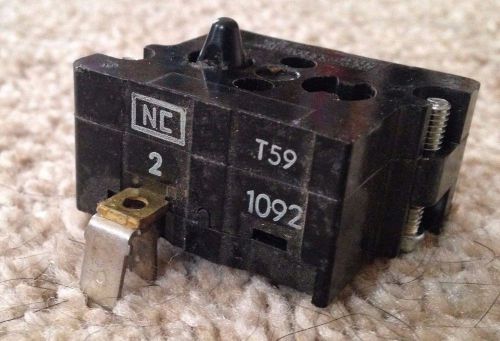 Cutler-hammer 10250t 1092 t59 nc 1 nc 2 contact block -- free shipping!!! for sale