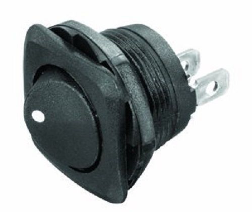 NTE 54-510 On-None-Off Round Hole Rocker 10A, SPST 20.2mm Mount Switch