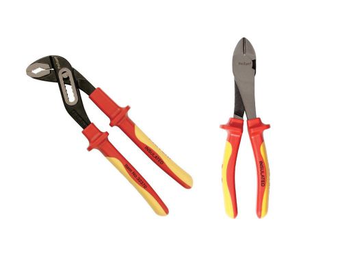 Wiha 32347 + 32370 ProTurn Insulated Pliers 2PC Set 1,000V Rated &lt; NEW
