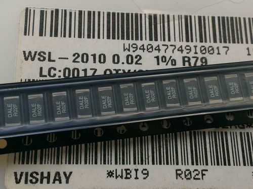 [20 pcs].Vishay-Dale WSL2010 0.5W SMD Resistor 0.02R ( 20m? ) 1% current sens.