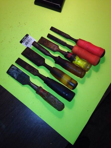 Misc Tool Lot  Various Sizes Wood Chisels