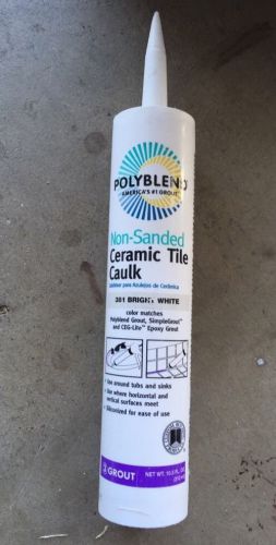 Polyblend 381 Bright White  Non Sanded Ceramic Tile Caulk 10.5 Oz