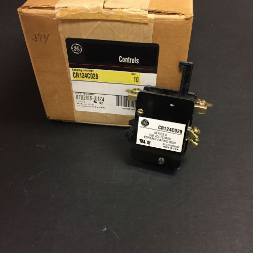 Ge general-electric cr124c028 adjustable overload relay (new) for sale