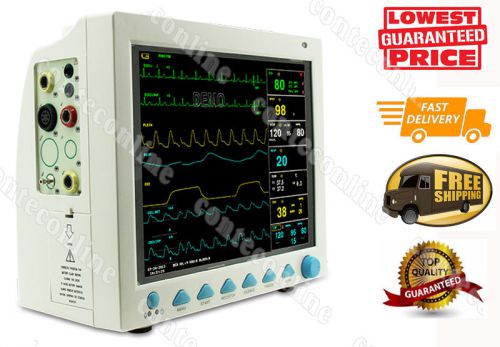12.1&#034; tft icu patient monitor multi- parameters, ecg nibp spo2 pr temp resp, for sale