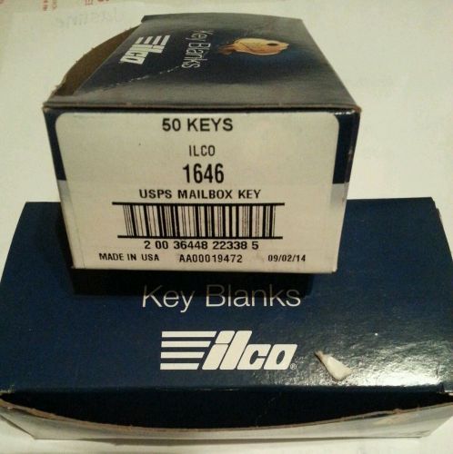 KIlco, 1646 Usps Key Blank Lot Of 50 and 1646R. Ilco. Usps. Keys 100. Keys total