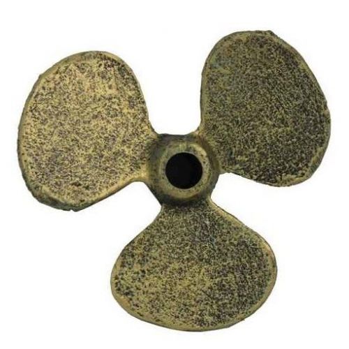 Handcrafted Nautical Decor Propeller Paperweight Antique Gold