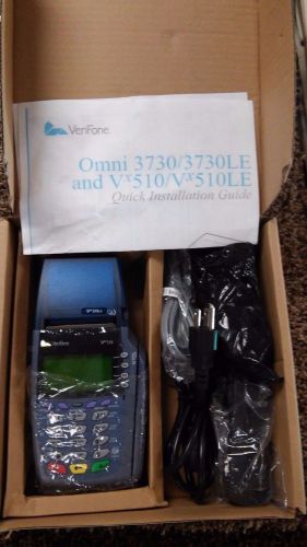 Verifone VX510LE Omni 3730/5100 credit card terminal machine+25 rolls, $45