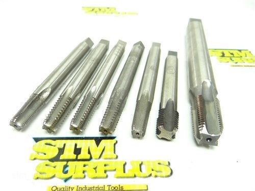 Lot of 7 hss pipe taps 1/8&#034; -27 npt to 11/16&#034; -11-18 npt regal besly for sale