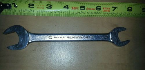 Genuine Proto Model # 3031 Double Open End Wrench 5/8 X 3/4 Chrome Made in USA