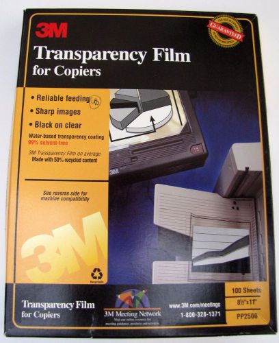3M Transparency Film for Copiers PP2500 (Open Box 98 sheets)