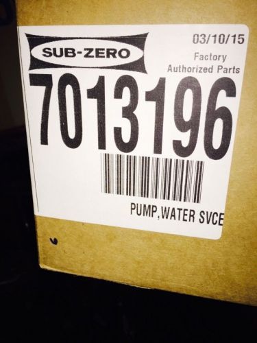 7013196 Subzero Ice Machine Water Pump