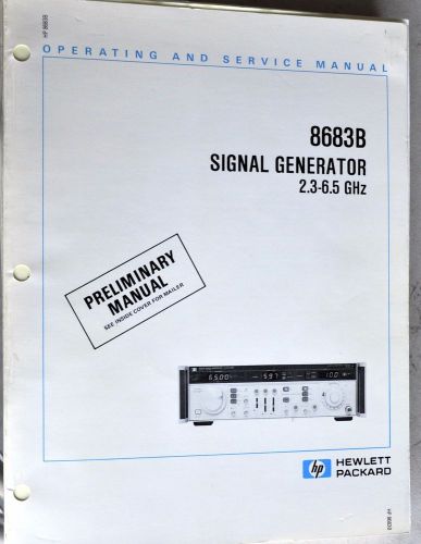 Agilent HP 8683B Signal Generator Operation &amp; Service Manual 08683-90013