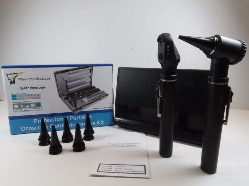 Ophthalmoscope and otoscope diagnostic fiber optic set  forza4 for sale