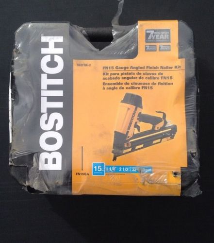 Bostittch fn15 gauge angled finish nailer kit model n62fnk-2 for sale