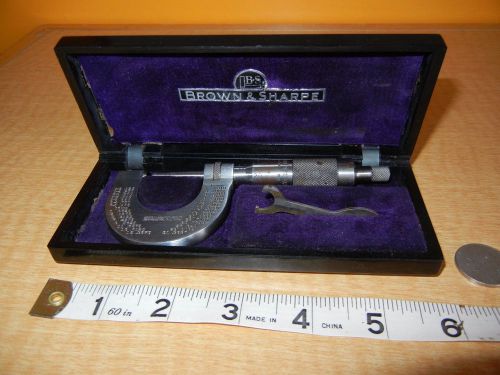Browne &amp; sharpe 0-1 inch outside micrometer ratchet thimble parts only repair! for sale