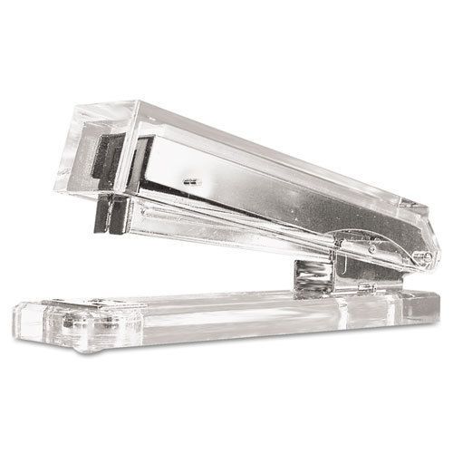 Clear Acrylic Standard Stapler, 25-Sheet Capacity, Clear