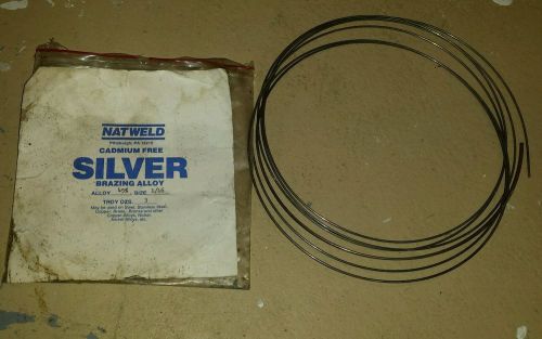 Natweld 45 45% Silver Solder Brazing Alloy 2 Ounces size 1/16 Cadmium Free