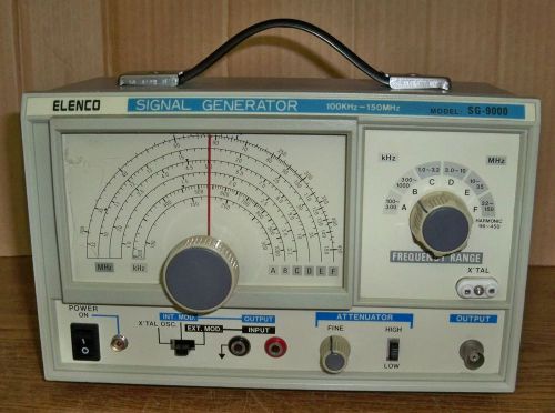 ELENCO Signal Generator Model SG-9000 with Manual and Test Leads
