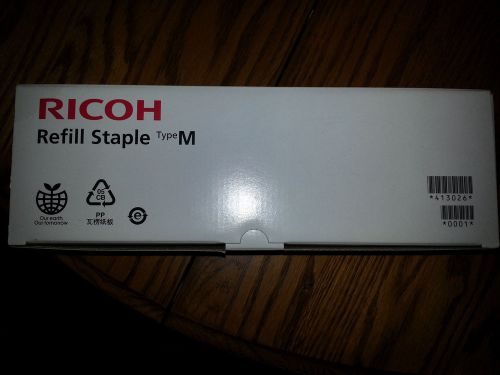 NEW!  Genuine Ricoh Refill Staples Type M 413026 (Box contains 5 cartridges) OEM