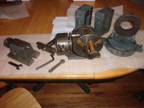 Ellis universal indexing divider head #a 1488 w/ 360 rotary base,tailstock+more for sale