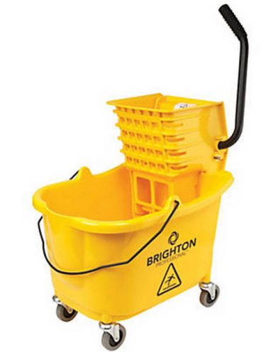 Brighton Professional Commercial Mop Bucket with Side Press Wringer 35 Quart NEW