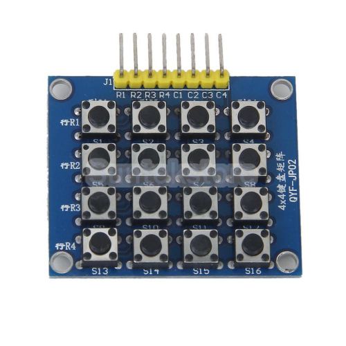 1pcs 4x4 matrix keypad keyboard module board with 16 buttons mcu for arduino for sale