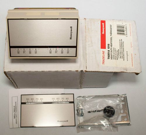 Honeywell T6051A1016 Thermostat Heavy Duty Heat Cool Horizontal or Vertical