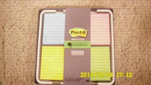 Post-It Evernote Holder, Evernote Collection, Quad Assorted Colors New!!!