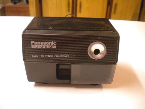 Panasonic Auto-Stop Electric Pencil Sharpener, Black, Model KP-110