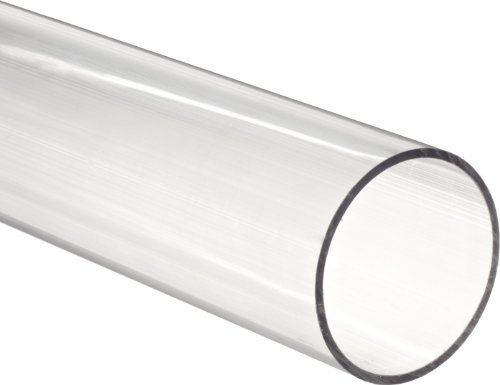 Clear Polycarbonate Tubing, 3/4&#034; ID, 7/8&#034; OD, 1/16&#034; Wall, 3&#039; Length