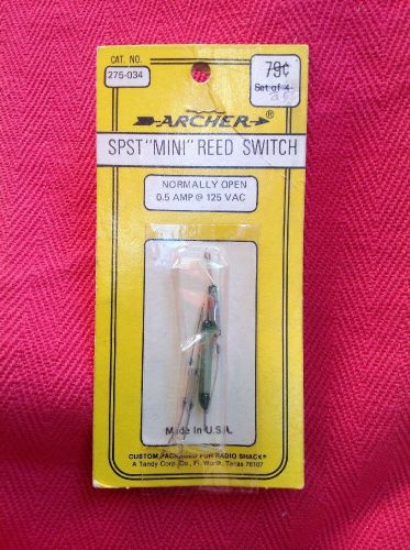 Archer SPST - Mini Reed Switch - Old Stock- See Photos 275-034 dr101 GE dr101