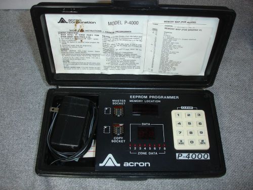Vintage Acron P-4000 EEPROM Programmer for Spartan VI, AV-4000 Alarm System
