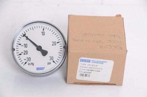 Wika 4253397 hydraulic gauge, measures pressure, hydraulic, pneumatic 1/4&#034; npt for sale