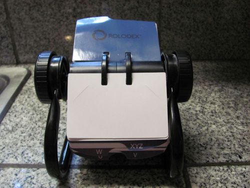 Rolodex Open Rotary Card File Black
